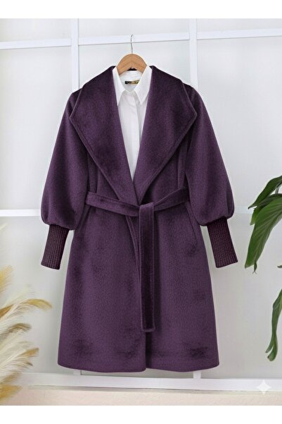 HİJABAYA Вълнено палто с подплатени ръкави и шалче