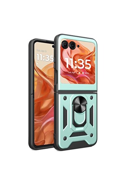 Velo Carcasă compatibilă cu Motorola Razr 50 (Premium W3685), Plastic, Verde ...