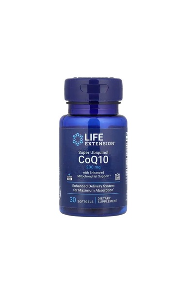 Life Extension Super Ubiquinol CoQ10 200mg 30 capsules -