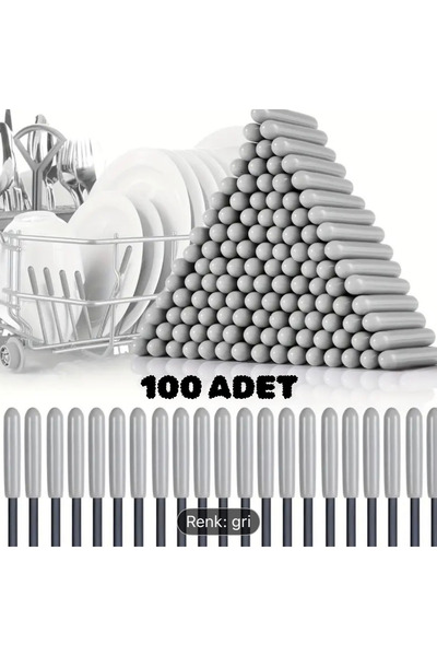 Sitarem Sanal İnternet Mağazacılığı 100 Adet /Gri/Bulaşık Makinesi Sepet Ucu ...