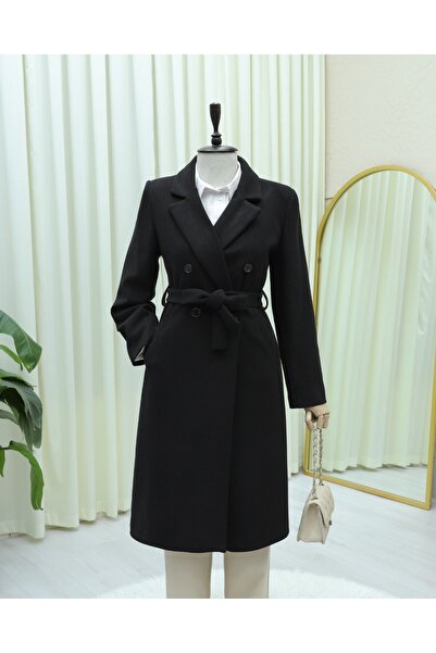 HİJABAYA Παλτό με μονό κουμπί, τσέπες και επένδυση με ζώνη