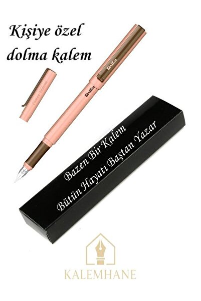 kalemhane Kişiye Özel Scrikss Dolma Kalem Özel Kutulu (Somon)