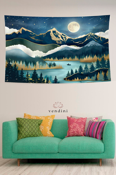 Vendini Good Quality Fabric Vibrant Colors Wall Cloth Wall Carpet Wall Tapestry