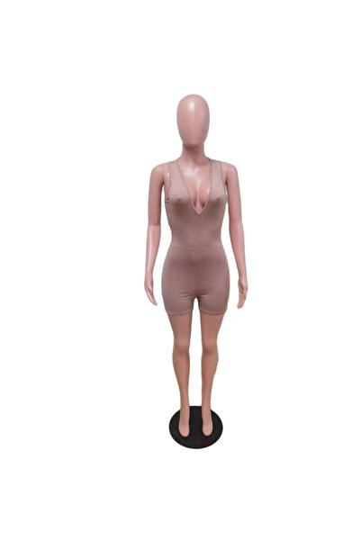 Lingerie and Fashion Style Skin Color Jumpsuit