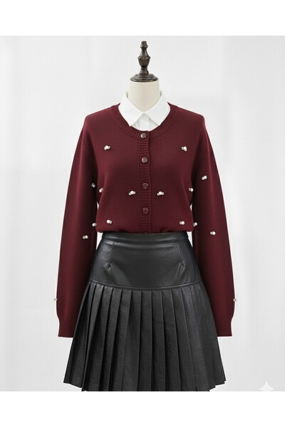 HİJABAYA Μαλακή ζακέτα με λεπτομέρεια λουλουδιών με κουμπιά