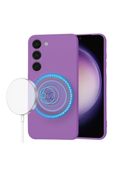 Techsuit Husă din silicon pentru Samsung Galaxy S23, aspect elegant W1382, vi...