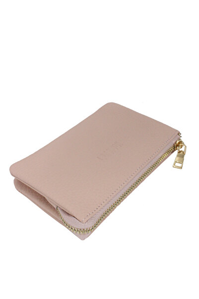 Metropolitan Mpcuz 401 Women's Unisex, Genuine Leather, Wallet Card Holder, Portfolio Powder
