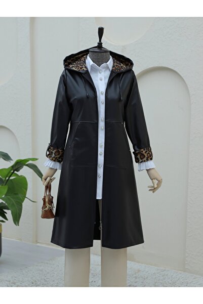 HİJABAYA Δερμάτινο καπάκι με φερμουάρ και διπλωμένη λαβή