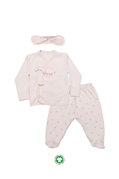 Budi طقم زي بستايل مكون من 3 قطع Grow İn Love 13102 وردي إكرو