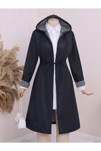 HİJABAYA Καμπαρντίνα με κουκούλα με ελαστικό μανίκι μέσης