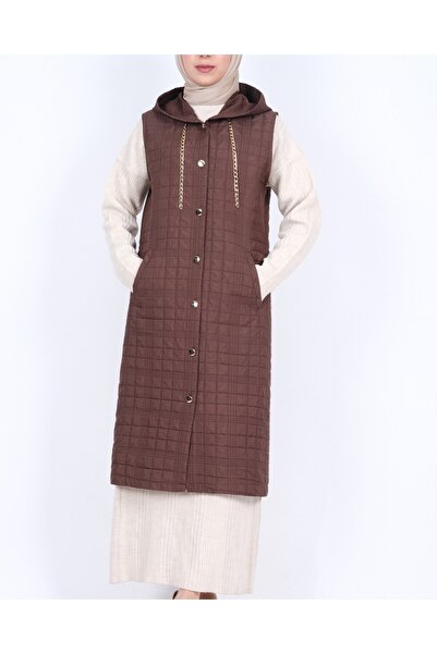 HİJABAYA Яке с качулка, велкро джобове и велкро затваряне