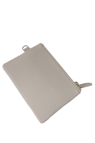 Metropolitan Mpcuz 103 Women's Unisex, Genuine Leather, Wallet Card Holder Light Gray