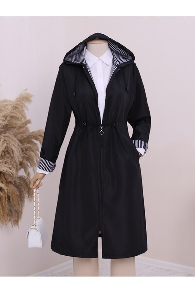 HİJABAYA Καμπαρντίνα με κουκούλα με ελαστικό μανίκι μέσης