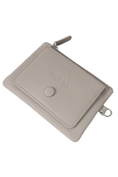 Metropolitan Mpcuz 103 Women's Unisex, Genuine Leather, Wallet Card Holder Light Gray