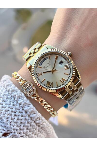 JG. Polo Club Jg.Polo Club Steel Case & Band Does Not Tarnish or Lose Color Women's Wristwatch+Bracelet Jg01808.1