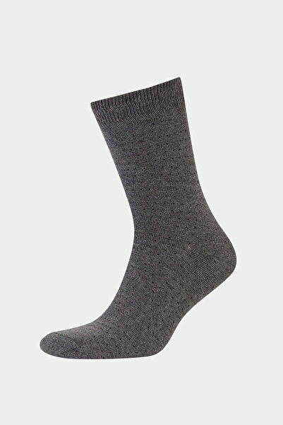 DeFacto F5301Axkr1 Multi-Colored Men's 5-Piece Cotton Long Socks