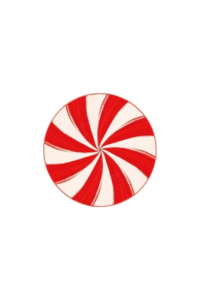 Porland Ruby Ribbonia Flat Plate 21cm