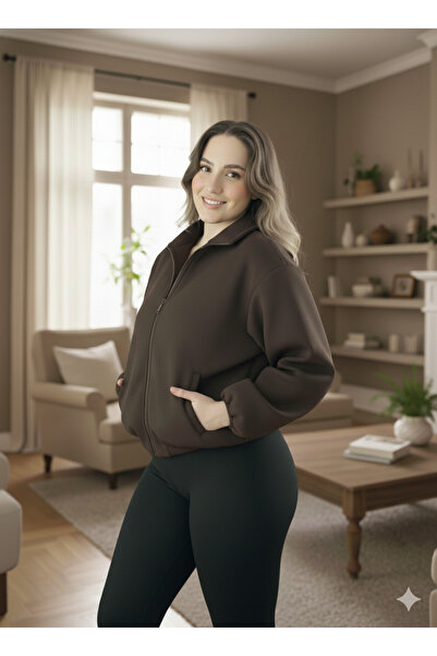 mooishan Novel Shirt Collar Short Polyester Jacket