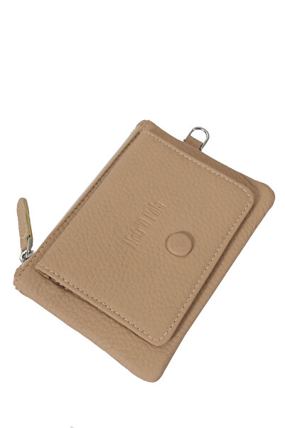 Metropolitan Mpcuz 103 Women's Unisex, Genuine Leather, Wallet Card Holder Beige