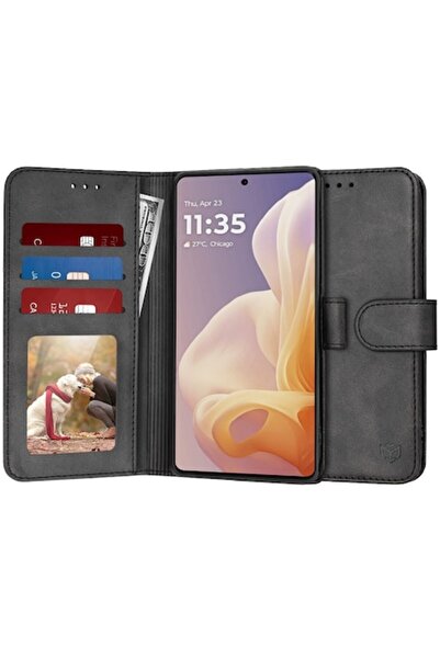 Velo Husă pentru Motorola Moto G85 (Grip Pro, W3849) - Piele ecologică, Negru...