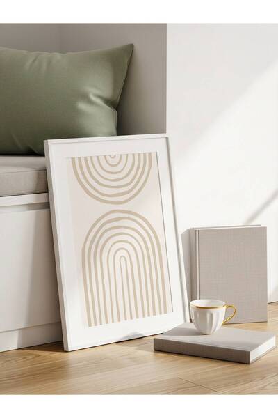 fuart.co Bej Kemer Art Bohem Dijital Baskı Poster (Çerçevesiz)