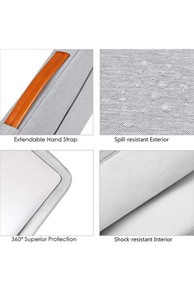 Lacdo 360° Protective 14" Laptop Sleeve Case - Gray