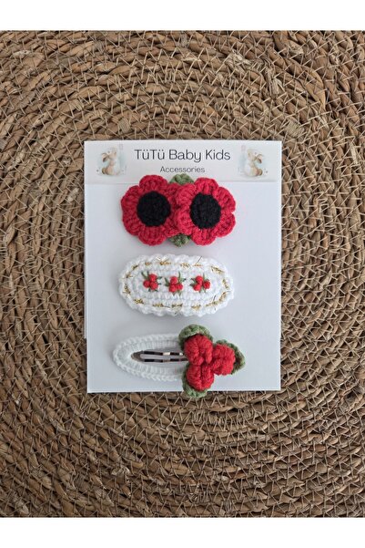 tütü baby Kokina Flower New Year's Brooch Baby & Child & Adult Brooch Set 3 P...