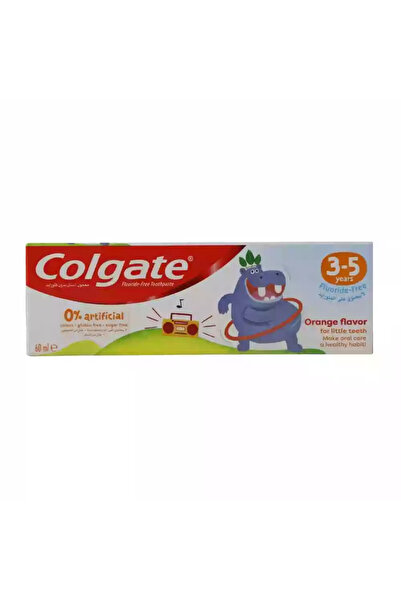 Colgate معجون أسنان بنكهة البرتقال خالي من الفلورايد للأطفال من سن 3 إلى 5 سن...