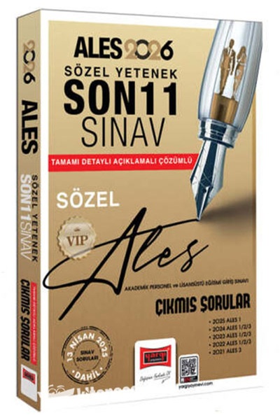 Yargı Yayınları YARGI 2026 ALES VIP Sözel Yetenek Son 11 Sınav Çıkmış Sorular...