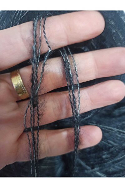 İPEK YÜN İPLİK DÜNYASI Angora Knitting Yarn 4 Ply (Navy Blue, Black, White Grey) Mix 100Gr