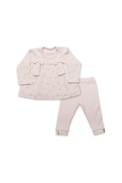 Budi Bistyle Grow İn Love 2-Piece Baby Set 14102 Pink Ecru