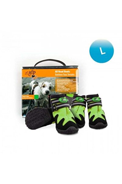All For Paws Outdoor Dog Shoes - Green, L