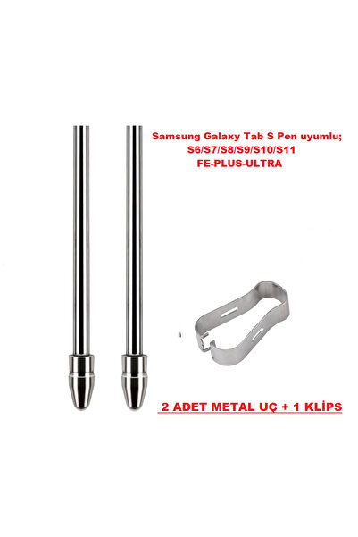 gökmer S Pen Pen Alloy(Titanium) Nib S6/S6Lte/S7/S7Fe/S8/S8+/S9/S9Fe/S9+/S10/S10+/S11 Pen Tip (2 Pcs)