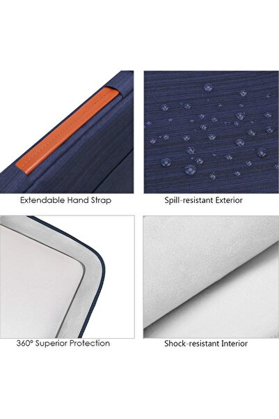 Lacdo 360° Protective 14" Laptop Sleeve Case - Blue