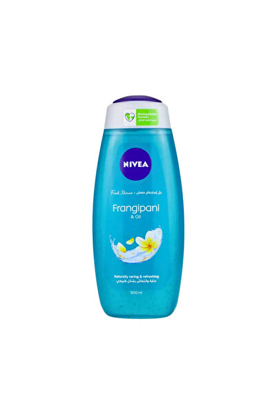 NIVEA جل استحمام منعش برائحة الفرانجيباني وزيت للعناية الطبيعية - 500 مل