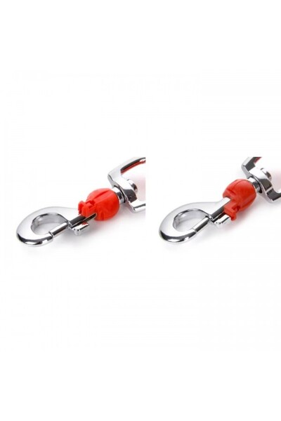 JK Animals JK COMFORT Dog Leash Cordelina 1.5x120 cm, Orange - Padded Handle, Secure Carabiner, Reflective