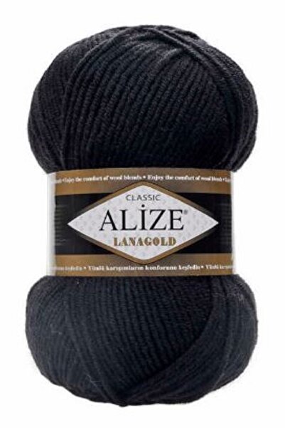 Alize Lana Gold Black 1 Piece Collar: 60