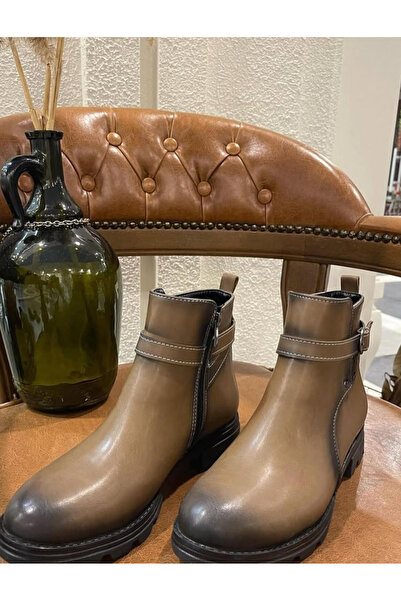 apelles Shoes Rakle Mink Belt Detail Short Boots