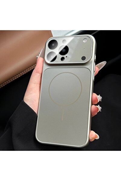 Paladyum Case iPhone 16 Pro Compatible 17-Look Premium Ag Glass Gray Cover