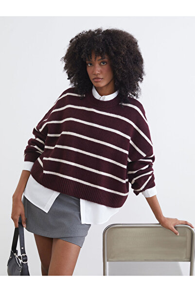 LC Waikiki Quality Pieces from Çelebi Store Zero Roba Collar Striped Loose Fi...