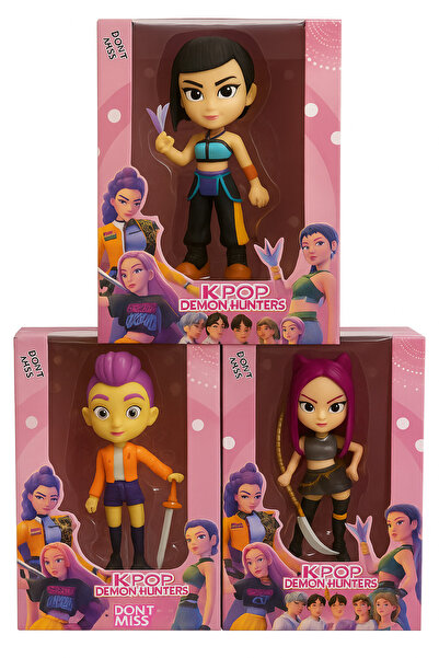 SELLER HOME Set of 3 K-Pop Demon Hunters figurines