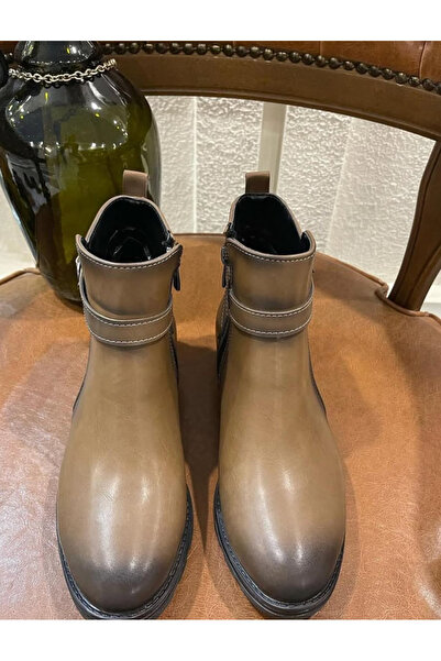 apelles Shoes Rakle Mink Belt Detail Short Boots