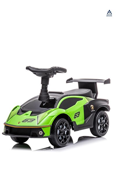 Aspire Books سيارة لامبورغيني إسينزا SCV12 للأطفال - لعبة ركوب خضراء كبيرة لل...