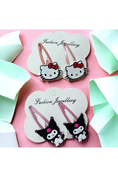 Buki'nin Atölyesi 4 bucăți de agrafe de lux cu figuri Cadou pentru fetiță Kur...