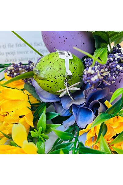 Jolie Silver Pandantiv din argint 925 cu libelulă și zirconiu, 23 x 20 mm, 1,8 g