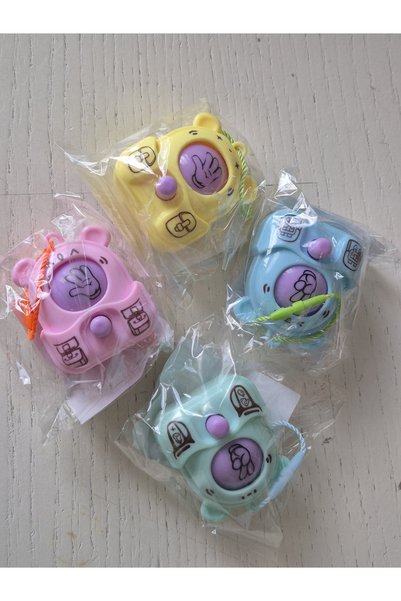 Edi Antik 1Pc Mini Rock-Paper-Scissors Game Panda Keychain,Finger Toy,Party Gift,Stress Relief