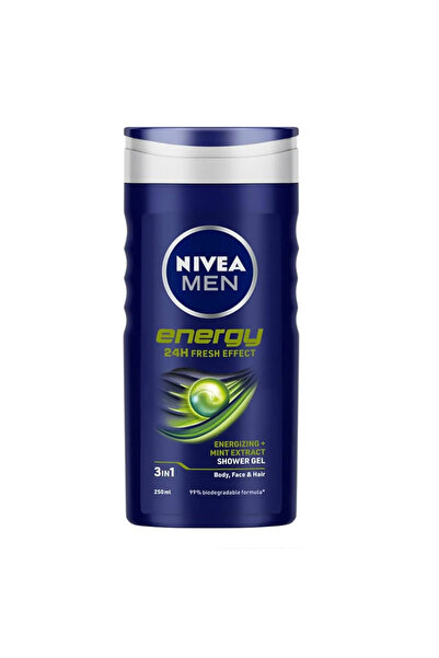 NIVEA جل الاستحمام 3 في 1 بخلاصة النعناع من مين إينرجي، تأثير منعش يدوم 24 سا...