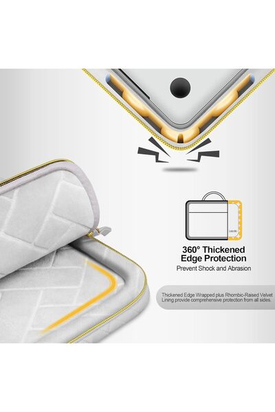 Lacdo 360° Protective 14 Inch Laptop Sleeve Case - Space Gray