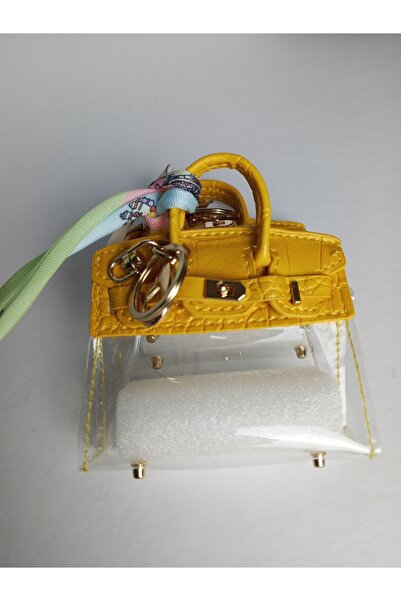 JUST WOMAN Kadın Çanta Charm Sarı Şeffaf