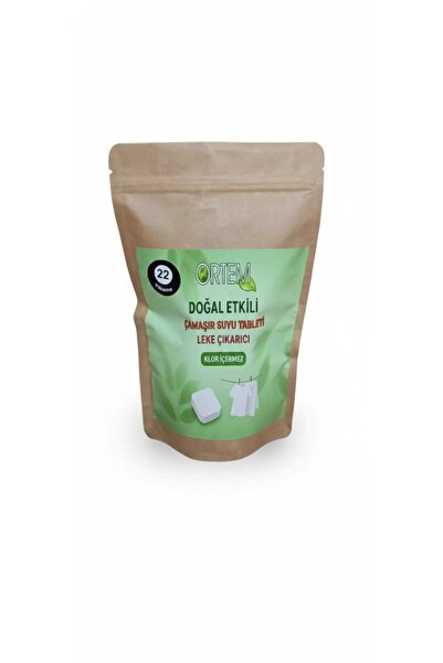 ORTEM Çamaşır Suyu Tableti & Leke Çıkarıcı 22 Adet Klorsuz Kokusuz Gimdes Helal Sertifikalı